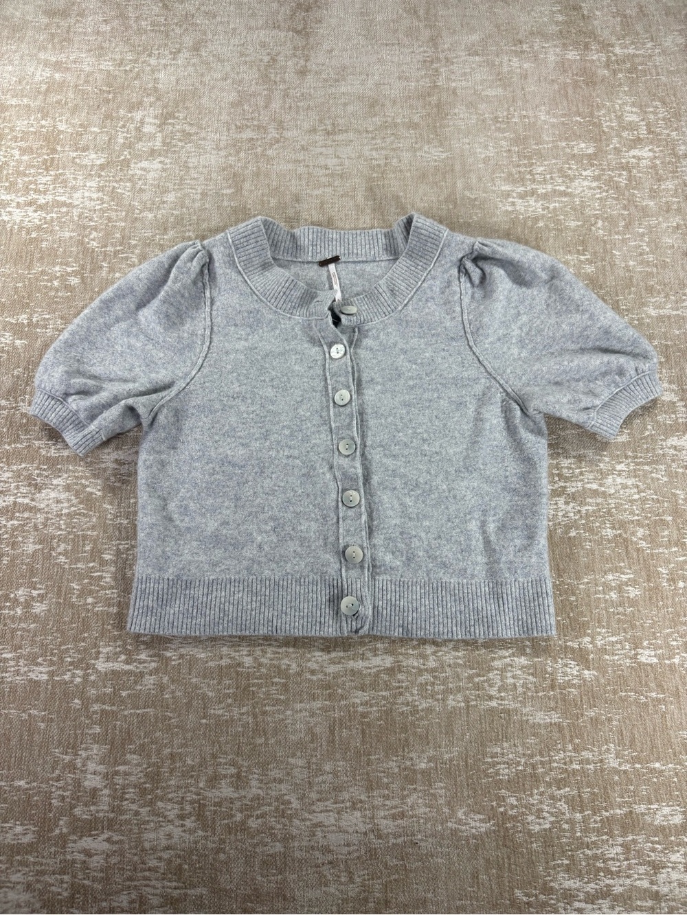 Free People Isla Solid Cardigan— Wool & Cashmere Blend